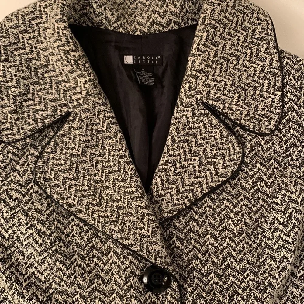 Carole Little Lightweight Long Blazer Jacket Size S - Picture 9 of 12
